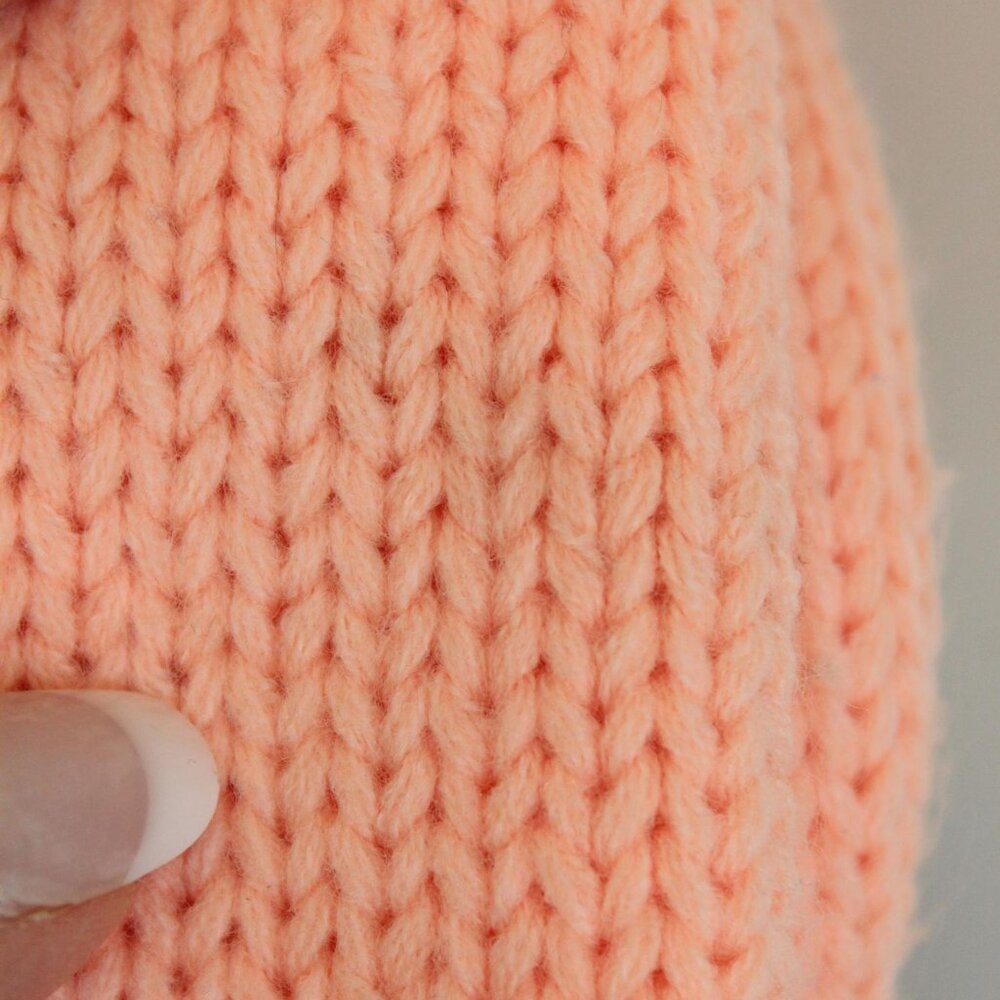 Vintage 1960s Sweater, Full Fashioned Orange Knit Cardigan - Picture 8 of 10